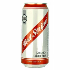 Red Stripe Can